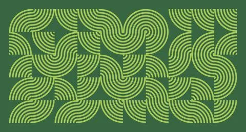 Lime Line Geometric Abstract Pattern Stock Illustration