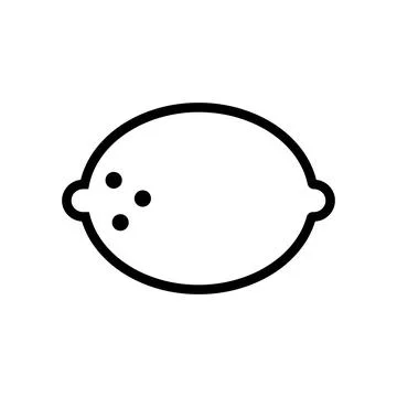 Lime line icon isolated on white background. Black flat thin icon on modern.. Stock Illustration