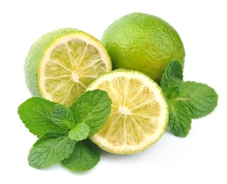 Lime with a mint Foto stock