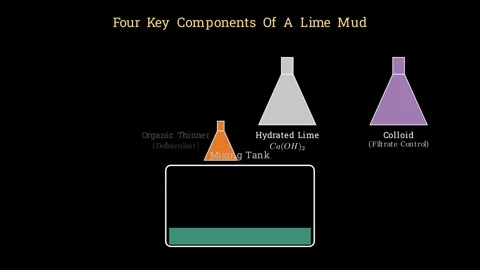 Lime Muds - Calcium hydroxide treated drilling fluids Vídeos de archivo 340301591