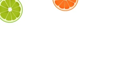  Lime, Orange &amp; Grapefruit 4K 60fps Background Stock Footage 111531253