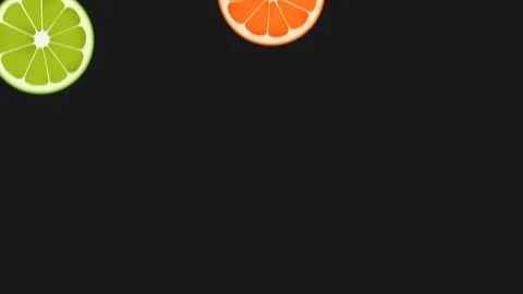  Lime, Orange &amp; Grapefruit 4K 60fps Background Stock Footage 111531266