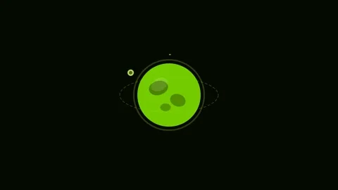 Lime Planet Earth Orbit Protect Eco Green Animation Loop Stock Footage 342610376