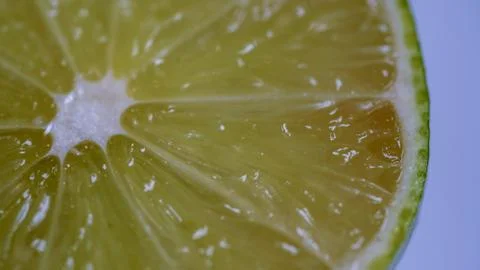 Lime pulp macro slice Stock Photos