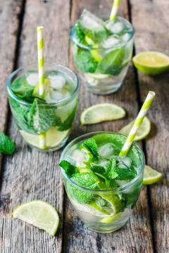 Lime refreshment Stock Photos