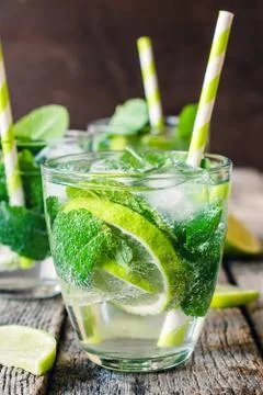 Lime refreshment Stock Photos