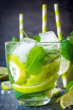 Lime refreshment Stock Photos