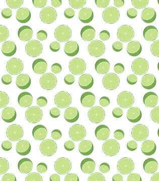 Lime seamless pattern Stock Illustration
