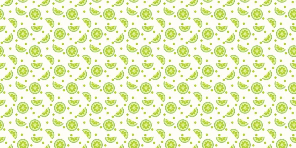 Lime seamless repeat pattern vector background Stockillustratie