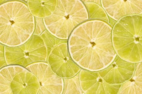 Lime Slice Abstract Foto stock