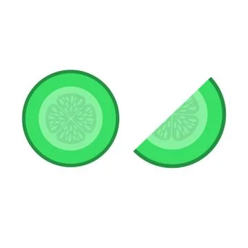 Lime. Slice. Green color. Vector file for web and apps Stock Illustration