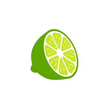 Lime slice icon. Stock Illustration