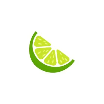 Lime slice icon. Stock Illustration
