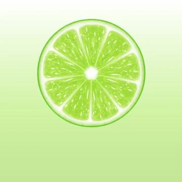 Lime slice Stock Illustration
