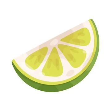 Lime slice Stock Illustration