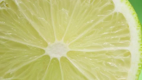 Lime slice. Macro . The heart of a citrus fruit. Stock Footage 140483934
