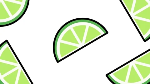 Lime Slice Pattern Stock Footage 335630745