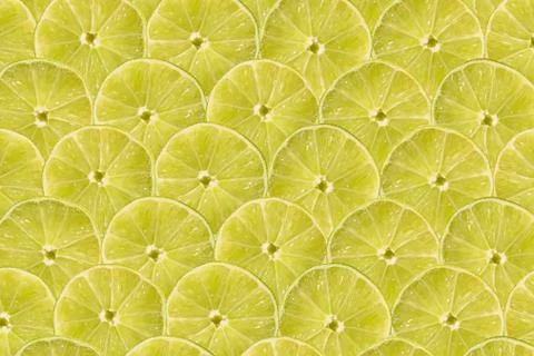 Lime Slice Pattern Stock Photos