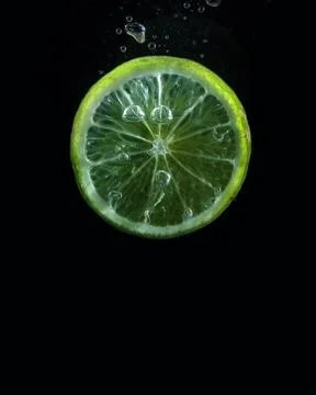Lime slice wather Stock Photos