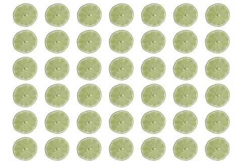 Lime slice on white background Stock-Fotos
