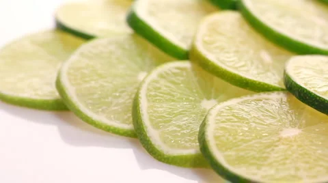 Lime slices background Stock Footage 1042450
