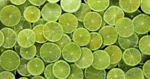Lime Slices Background, Zoom In, 4K 스톡 동영상 116489644