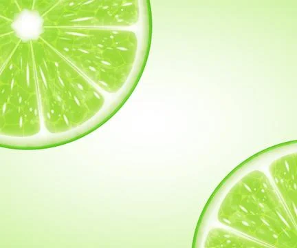 Lime slices Stock Illustration