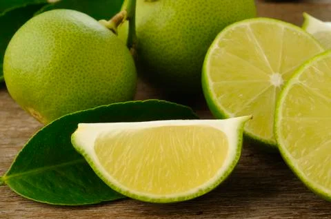 Lime slices Stock Photos