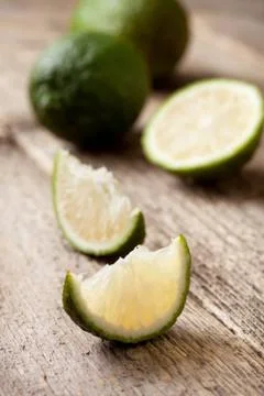 Lime slices Stock Photos