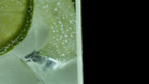 Lime in Soda05 Video stock 106710512