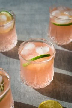 Lime sparkle juice Stock Photos