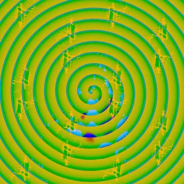 Lime spiral Stock Illustration