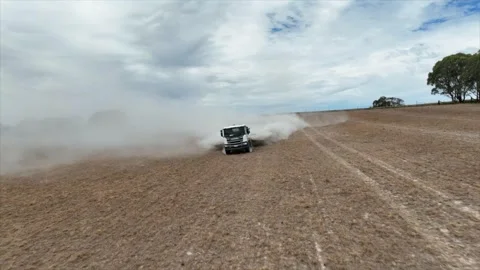 Lime Spreading Stock Footage 321048330