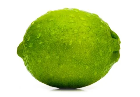 Lime with water drops Stock Photos