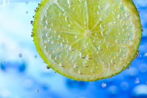 Lime in the water Stock Photos