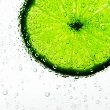 Lime in the water Stock Photos