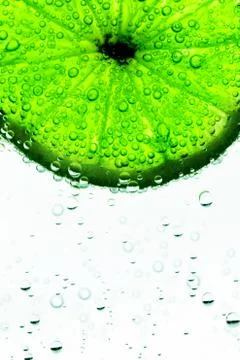 Lime in the water Stock Photos