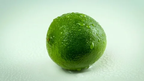 Lime with waterdrops Stock Footage 74659472
