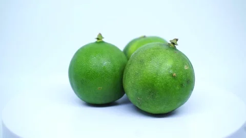 Lime on white background Stock Footage 219730025