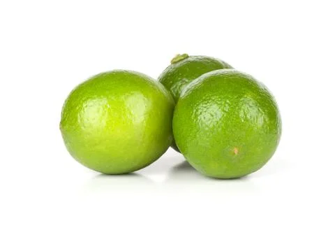 Lime on white background Stock Photos
