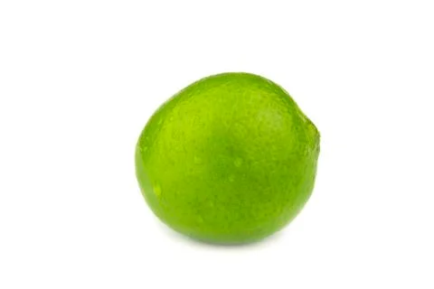 Lime on a white background Stock Photos