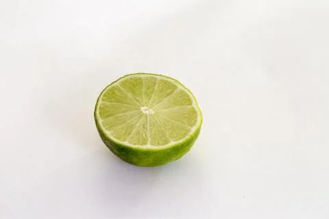 Lime on the white background Stock Photos