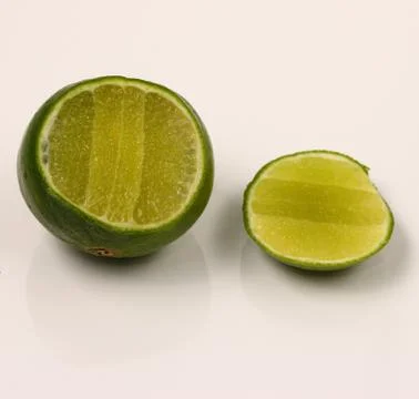 Lime on a white background Foto stock