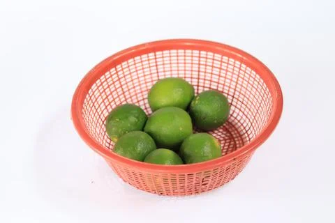 Lime on a white background Stock Photos