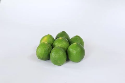 Lime on a white background Stock Photos