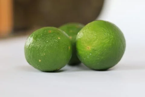 Lime on a white background Foto stock