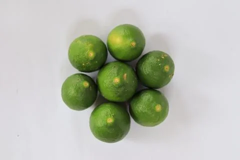 Lime on a white background Stock Photos
