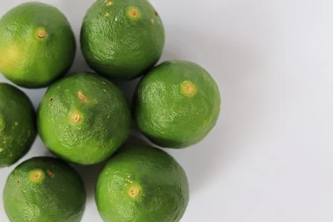 Lime on a white background Stock Photos
