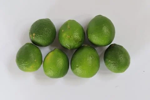 Lime on a white background Stock Photos