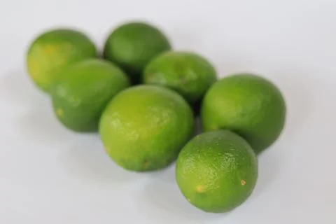 Lime on a white background Stock Photos